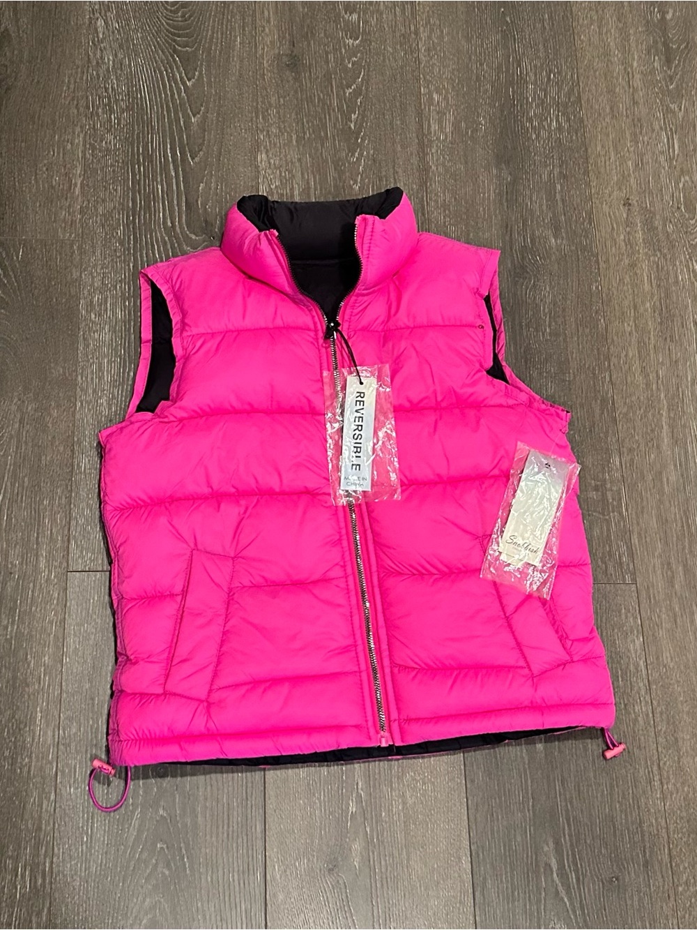 Snobbish Collection Reversible Hot Pink Puffer Vest - Unbranded Woman’s S